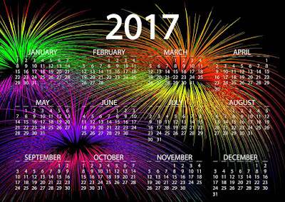 Happy New Year 2017 Calendar