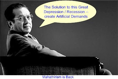 Mahathir create artificial demands