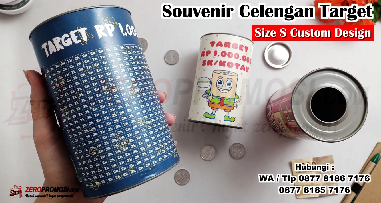 Souvenir Celengen custom foto, Celengan target custom, Celengan buka tutup, CELENGAN TARGET CUSTOM NABUNG, Celengan Target Custom Medium Buka Tutup