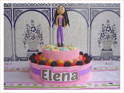 tarta de chuches muñeca personalizada