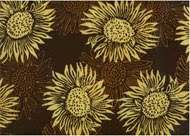 Batik Floral Fabric Sun