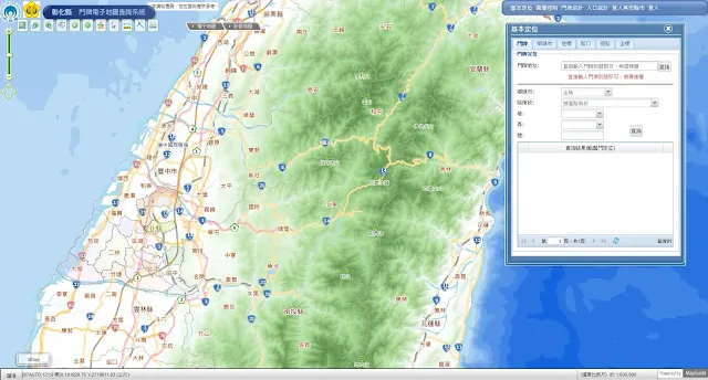 彰化縣門牌電子地圖查詢系統 彰化縣門牌電子地圖查詢系統介面-EricZhang