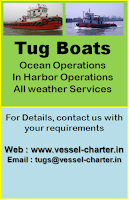 Tug Boat Services in India, Towing, Ocean, harbor, bollard pull