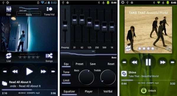 Aplikasi pemutar Musik di android