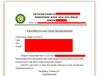  CONTOH SURAT PERNYATAAN TIDAK TERJADI KONFLIK