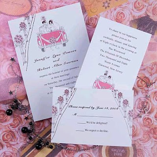 Tarjetas de Boda con Autos