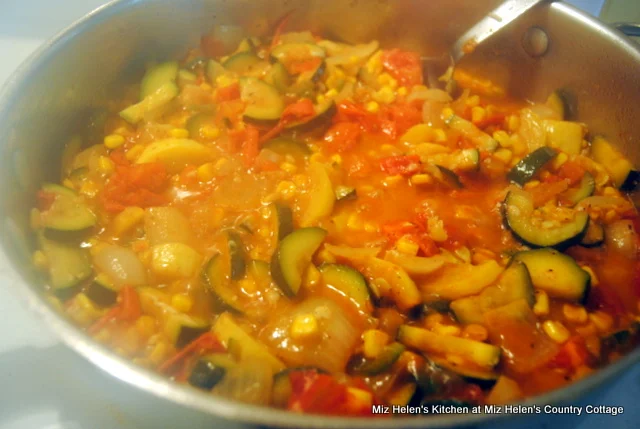 Garden Pasta Skillet at Miz Helen's Country Cottage