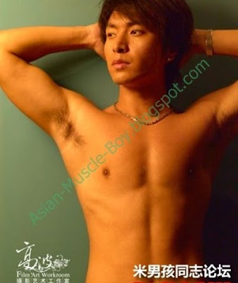 Sexy cute asian muscle male models