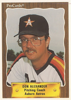 Don Alexander 1990 Auburn Astros card