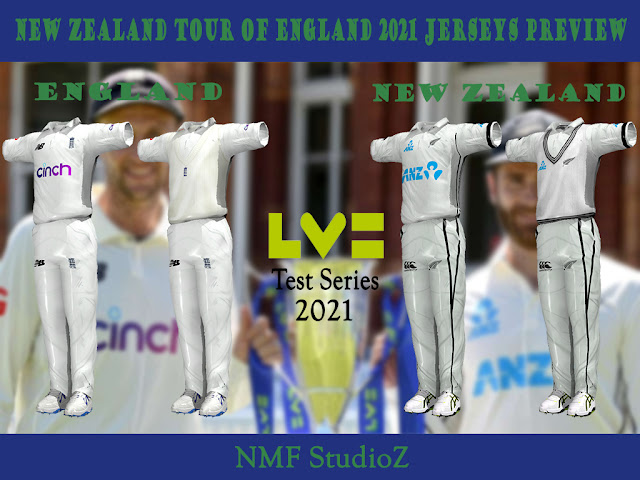 LV= Test Series 2021 NZ vs Eng Test Kits for EA Cricket 07