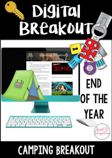 Click here to see this End of Year Camping Theme Digital Breakout (or Scavenger Hunt). 