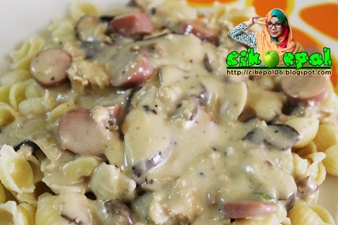 Cik Epal: (Resepi) Small Shells Prego Carbonara 