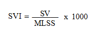 Sludge Volume Index Calculation Formula