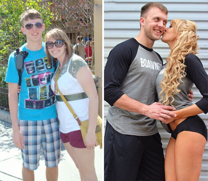 18 Inspiring Before And After Pictures Of Couples Who Decided To Change Their Habits Together