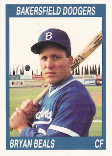 Bryan Beals 1990 Bakersfield Dodgers card