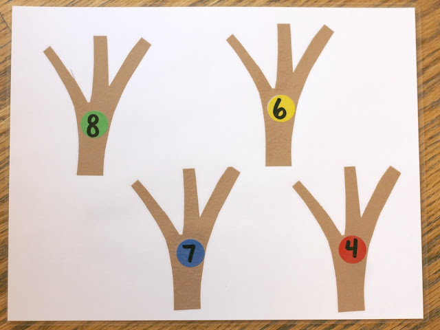 Use candy corn to practice number recognition, counting, and math facts