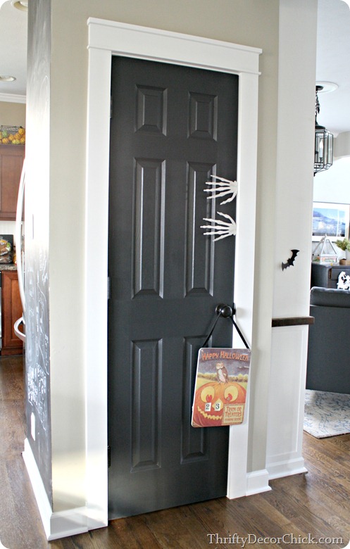 black interior door