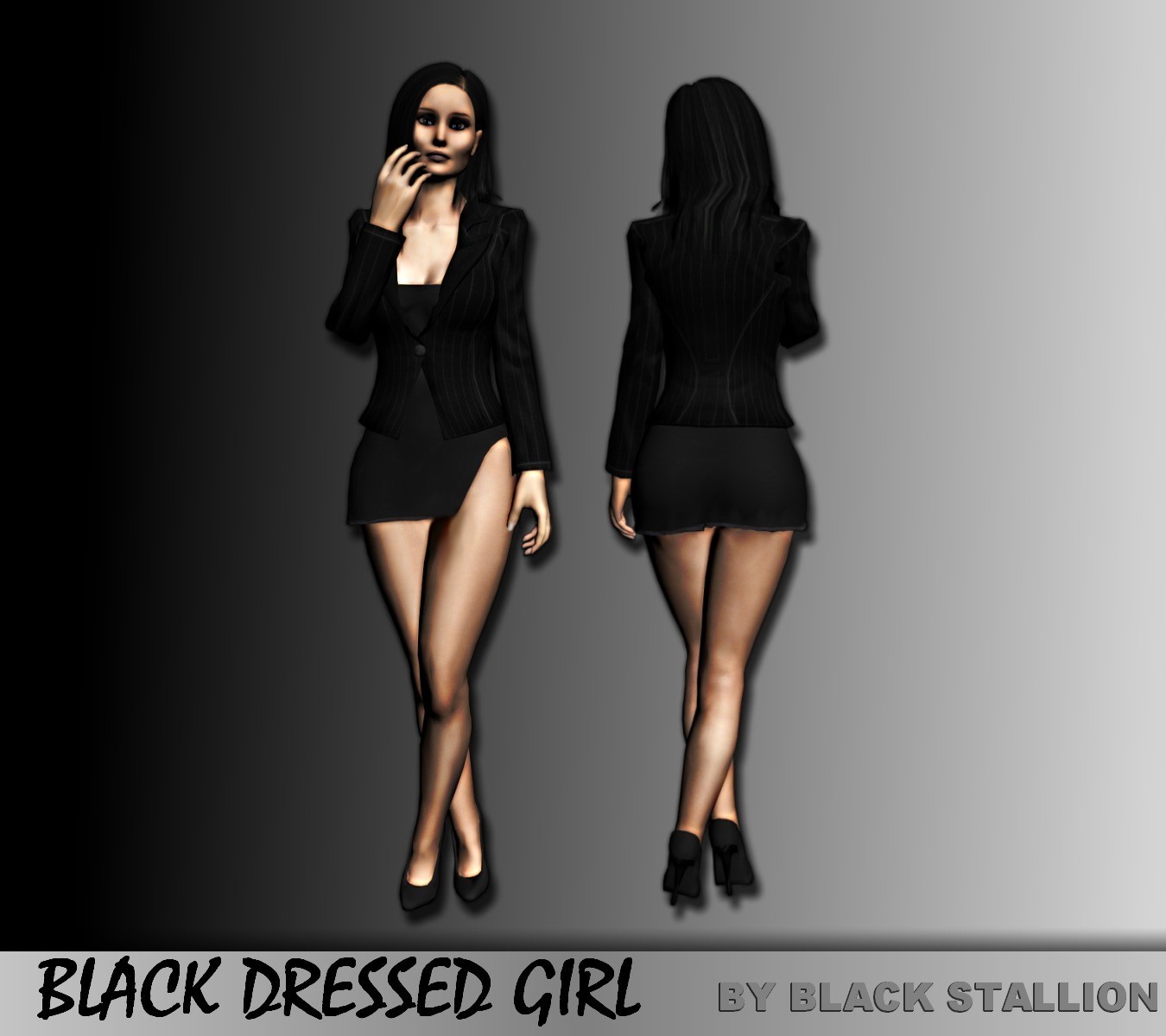 GTA SA - Black dressed girl » PlayMods