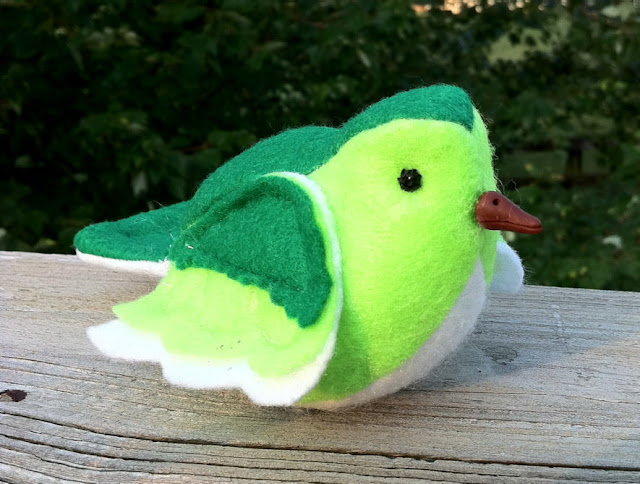 Green Bird Plush Toy