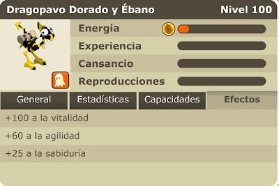 Dragopavo Dorado y Ebano