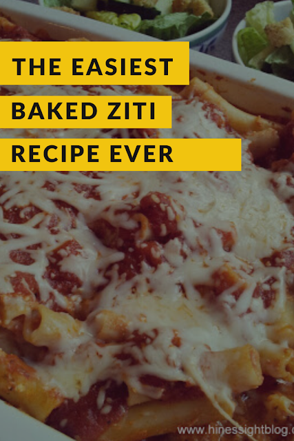 Baked ziti: Easy casserole for a crowd: Pasta, Cheese and Sauce #pastarecipes 