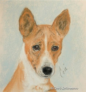 Basenji Dog Art The Mighty Hunter by Cori Solomon