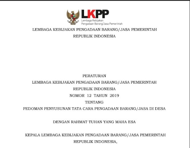 Sekretaris Desa Dilarang Melaksanakan Pengadaan Barang Jasa di Desa Sekretaris Desa Dilarang Melaksanakan Pengadaan Barang Jasa di Desa