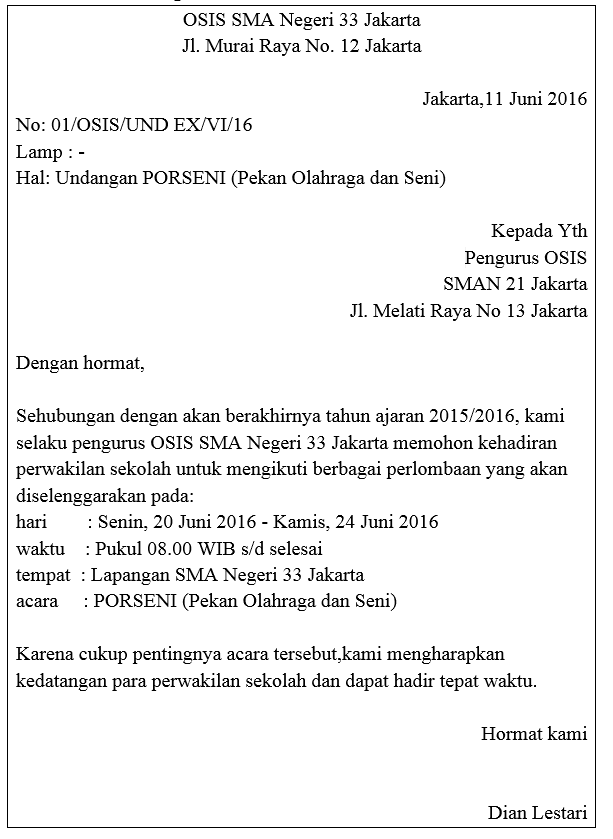 CONTOH MAKALAH SURAT UNDANGAN - NDONDON