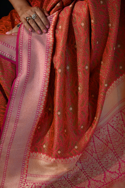 Vintage zari banarasi Ektara silk saree