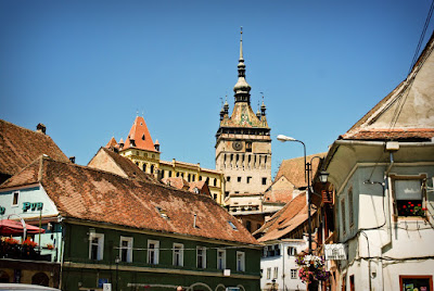 Rumunia,  Romania, Sigishoara, Górne miasto, Dolne miasto, Siedmiogród, Transylwania, Dracula,  Starówka