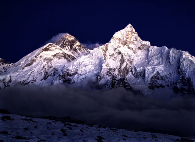 First conquered Chomolungma - the highest peak on Earth