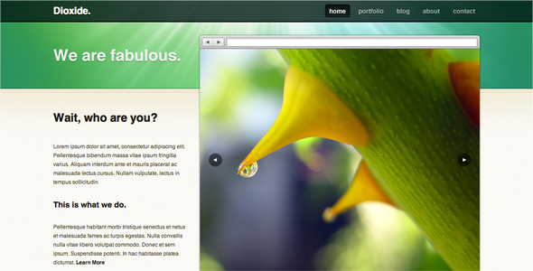 Dioxide Wordpress - Portfolio Creative