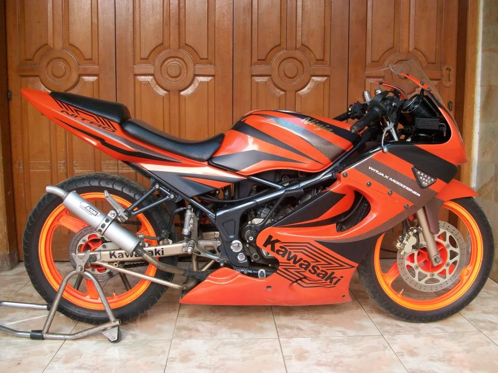 68 Modifikasi Motor Ninja Rr Orange Terkeren Gedheg Motor