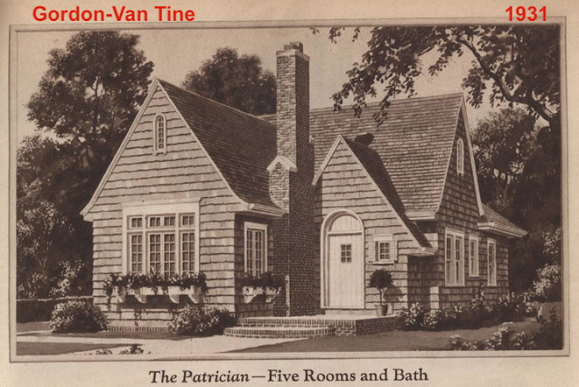 B & W image of Gordon-Van Tine Patrician model