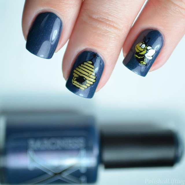 honeybee nail art