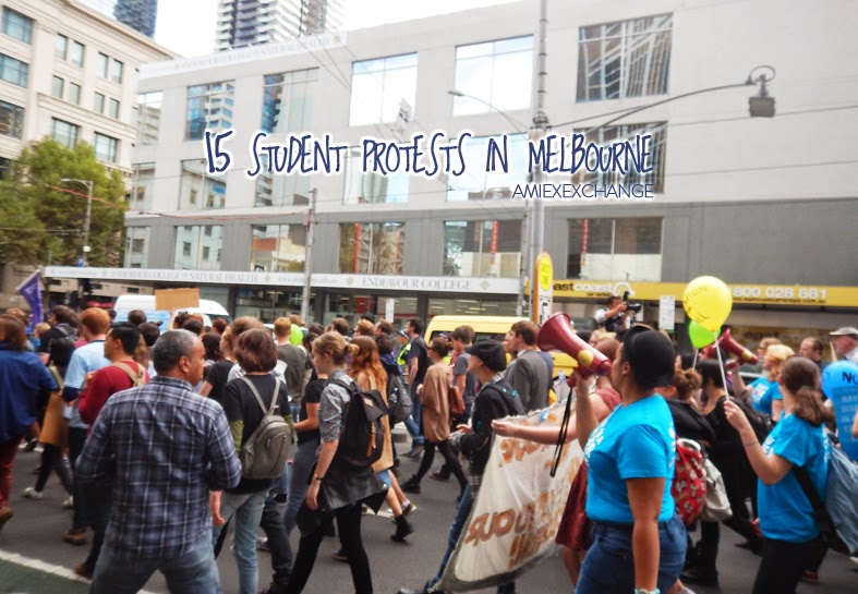 25 March 2015 Student Protests in Melbourne