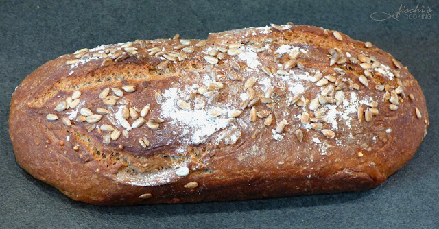 fischiscooking, vollkornbrot, kastenbort, sonnenblumenkerne