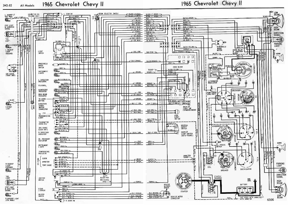 Complite Electrical Wiring Diagram 84 Chevy Nova