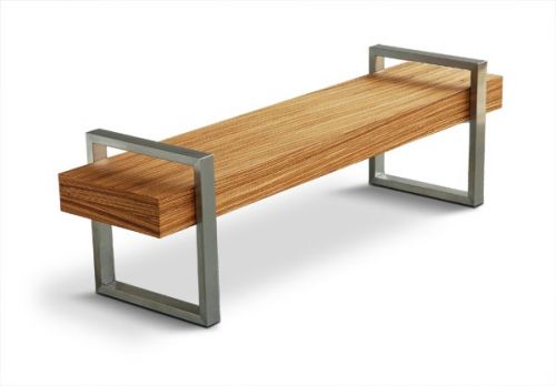 Modern Wood Bench