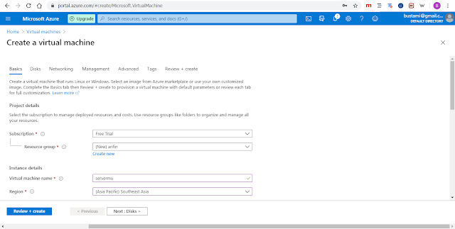 Cara Membuat Windows Virtual Machine di Microsoft Azure