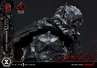 Berserk - Guts in Bersrk Armor Rage Edition y Unleash Edition Statues de Prime 1 Studio