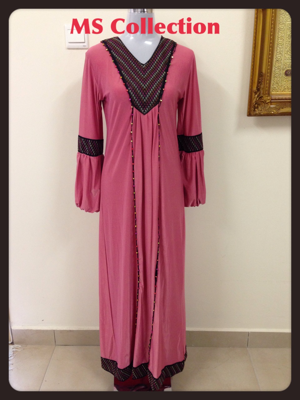 JUBAH DRESS ABAYA Pink  Muslimah Safiyya