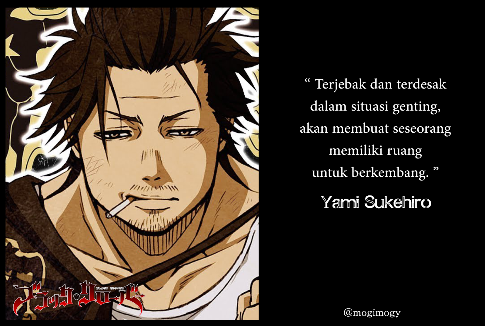 20 Kata  Bijak  dan Keren Karakter Anime  Black  Clover  MogiMogy