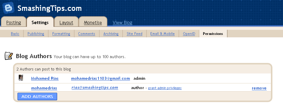 grant-admin-priviliges-in-blogger