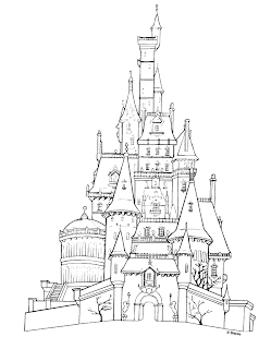 disney casstle coloring pages for kids