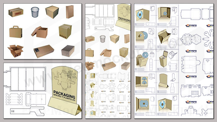 35 Molds Packaging Templates In Vector Pack