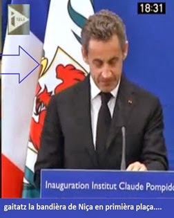 bandièra de Niça presenta pendent una inauguracion