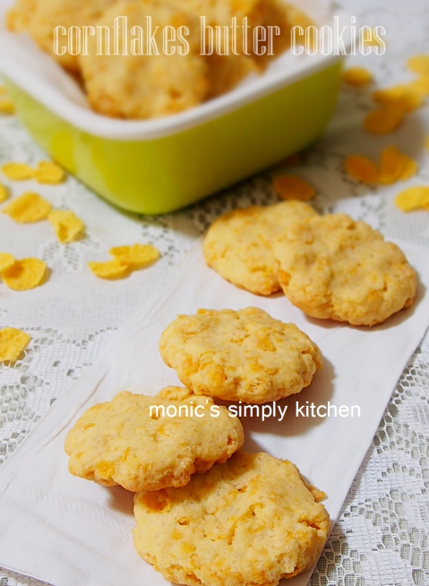 Resep Cornflakes Butter Cookies  Monic's Simply Kitchen