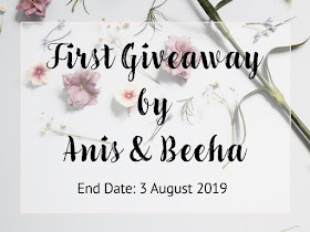 First Giveaway by Anis & Beeha, Blogger Giveaway, Hadiah, 