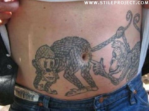 funny tattoo ideas. Funny crazy and Bizarre tattoo